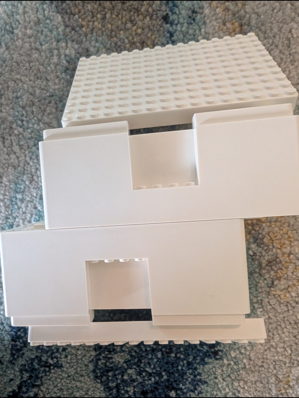 IKEA X LEGO White Modular Plastic Storage / Stacking Blocks